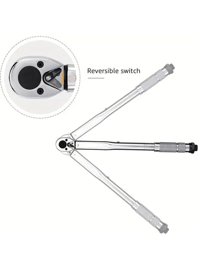2017 Model 3 8 Inch Drive Click Torque Wrench Adjustable Torque Locking Rotation - Image 5