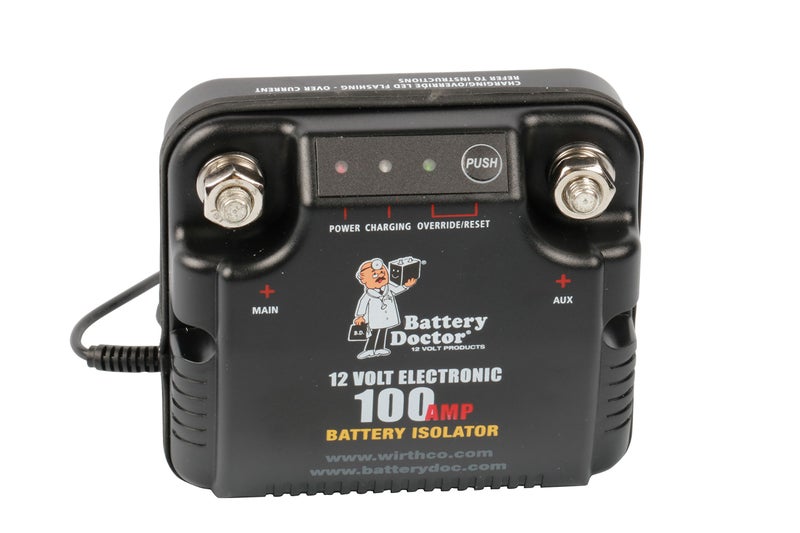WirthCo 20090 Battery Doctor 75 Amp/100 Amp Battery Isolator , Black - Image 1