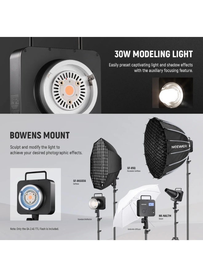 نيوير Q4 400Ws 2.4G TTL Flash - Image 3
