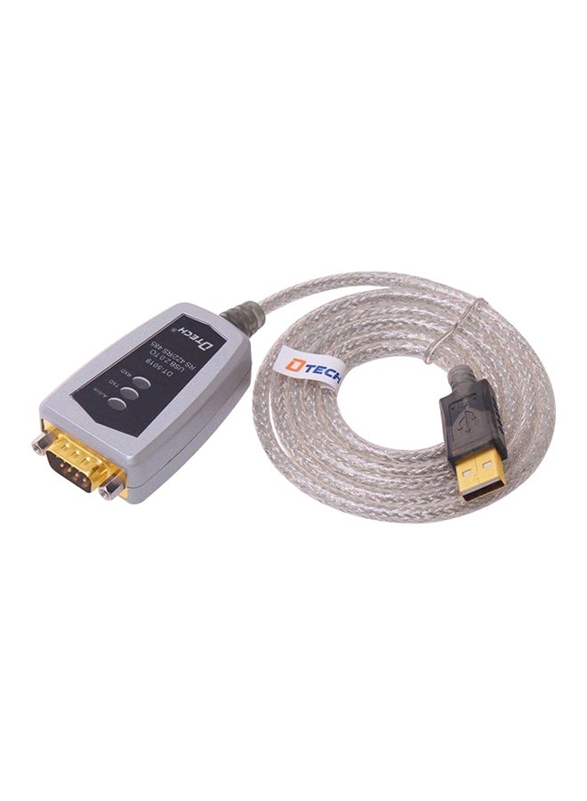 Dtech 4 Feet USB To Rs422 Rs485 Serial Port Converter Adapter Cable With Ftdi Chip Supports Windows 10 8 7 Xp And Mac - Image 1