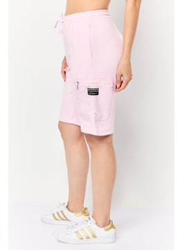 adidas Originals Women Sportswear Fit Outdoor Cargo Shorts, Pink  - Image 3
