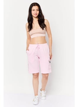 adidas Originals Women Sportswear Fit Outdoor Cargo Shorts, Pink  - Image 2