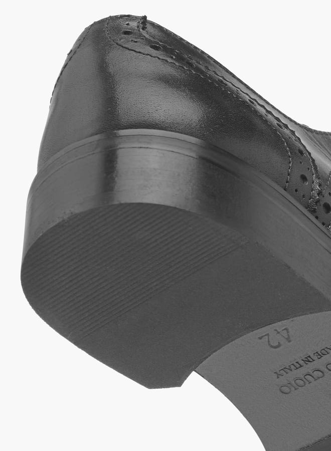 دوتشيني أحذية ديربي رجالية برباط وتفاصيل مثقوبة - Image 5