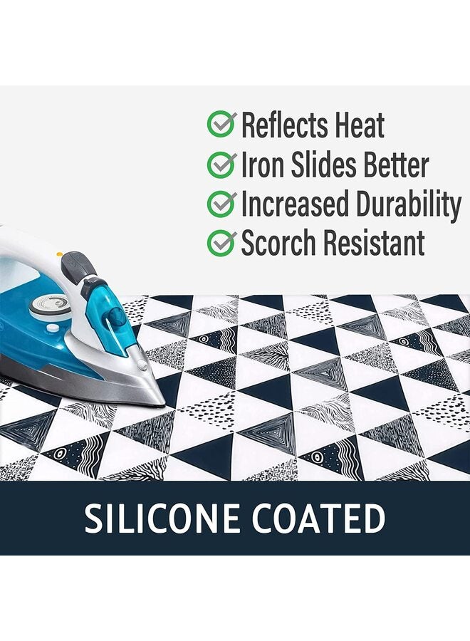 Ironing Board Cover and Pad with Elastic Edge and Scorch and Stain Resistant Thick Padding Ironing Board Covers  - Image 3