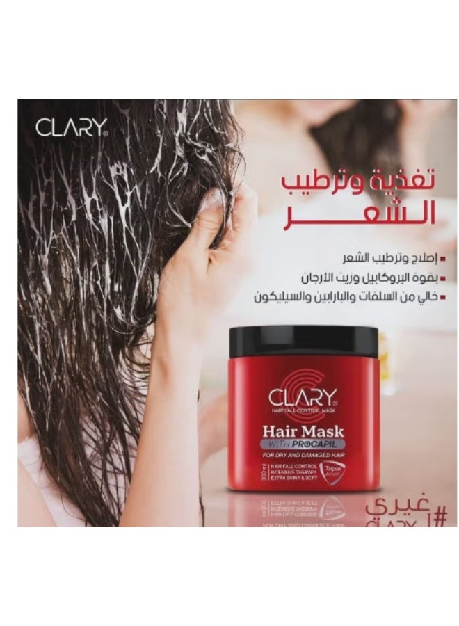 Klare Clary Hair Mask for Deep Nourishment and Hydration to Treat Dry, Damaged, and Frizzy Hair (300 ml) - Image 4