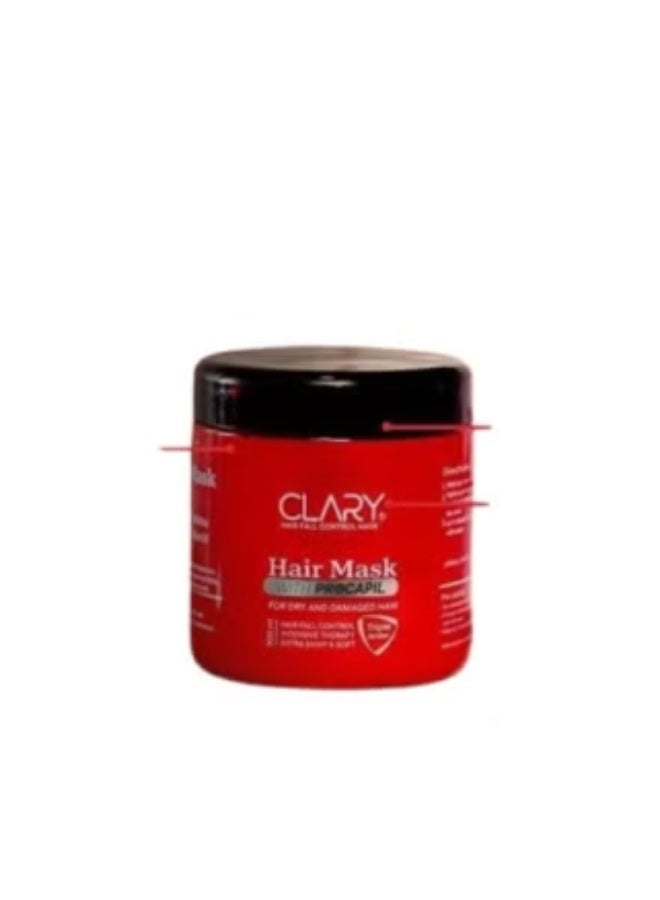 Klare Clary Hair Mask for Deep Nourishment and Hydration to Treat Dry, Damaged, and Frizzy Hair (300 ml) - Image 1
