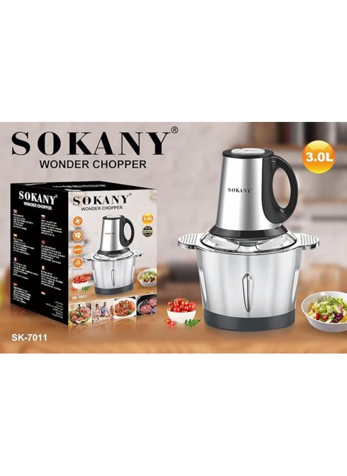سوكاني كبة ستانلس ستيل 800 واط 3.0 لتر SK 7011N سوكاني  - Image 4