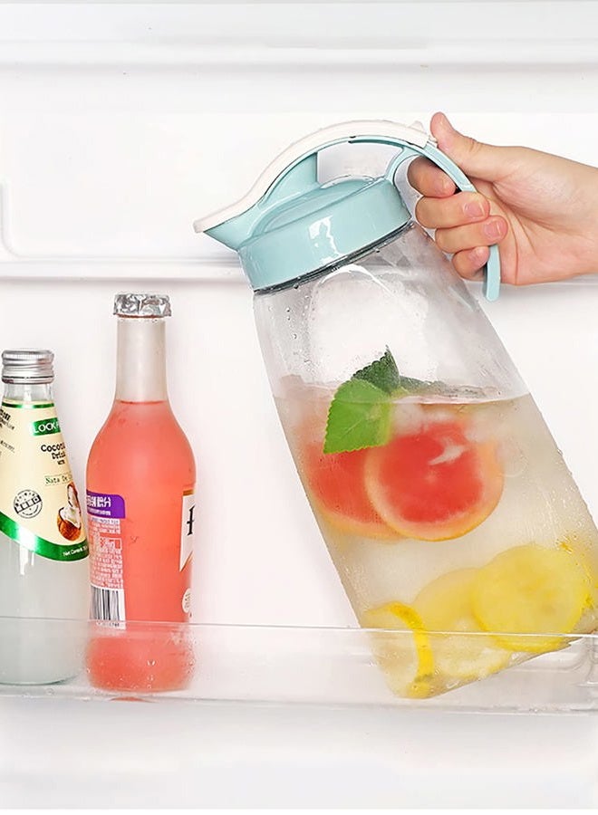 Frcctre 2 Pack Plastic Water Pitcher with Lid, 74 Oz Clear Airtight Beverage Pitcher Juice Container Water Carafe Fridge Jug for Juice, Coffee, Iced Tea, Lemonade, Heat Resistant & Shatter-proof - Image 5