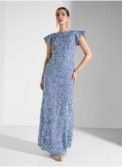 Maya All Over Encrusted Sequin Maxi Dress  - Image 1