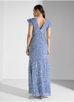 Maya All Over Encrusted Sequin Maxi Dress  - Image 2