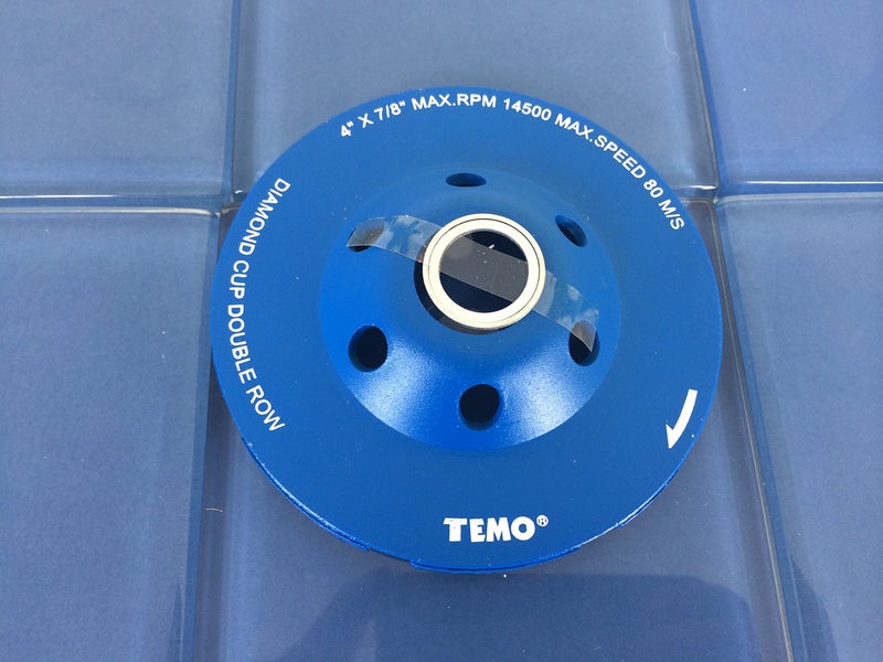TEMO 4 Inch Professional Diamond Two Row Segment Grinding Wheel Disc for Marble Tile Concrete and Rock - Image 2