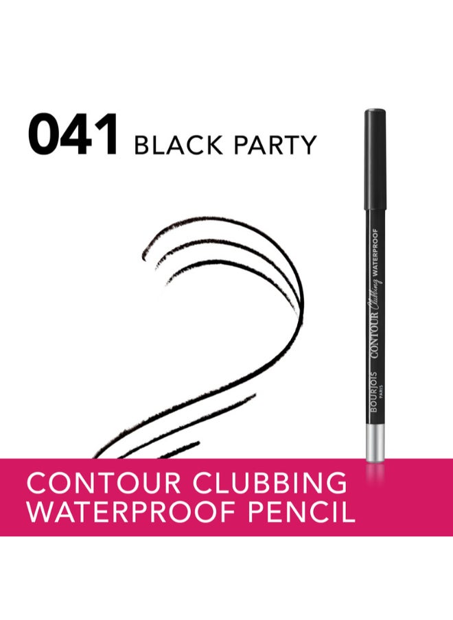 BOURJOIS PARIS Contour Clubbing Waterproof Eye Pencil - 041 - Black Party, 1.2 Grams  - Image 2