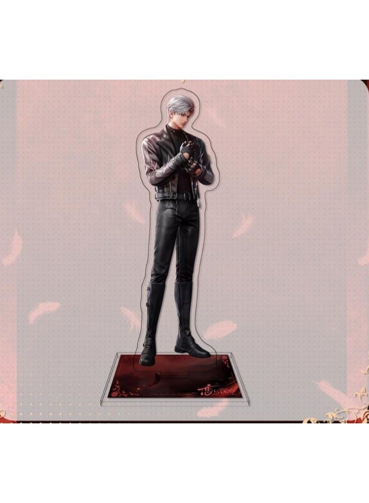 general Love and Deepspace Sylus Merchandise Set Badge Keychain Acrylic Stand Fashion Accessories Collection Desk Decorations Gifts - Image 4