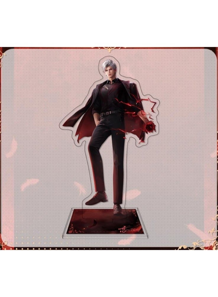 general Love and Deepspace Sylus Merchandise Set Badge Keychain Acrylic Stand Fashion Accessories Collection Desk Decorations Gifts - Image 3