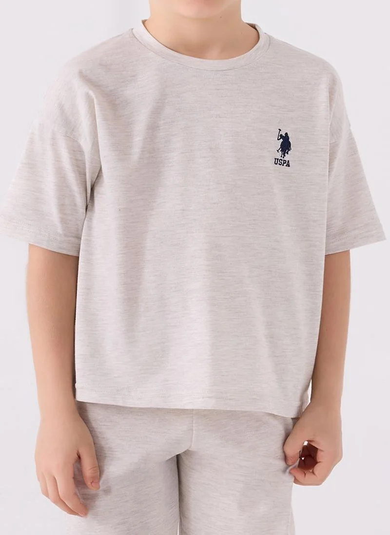U.S. Polo Assn. U.S. Polo Assn. Boys Beige Bermuda Set