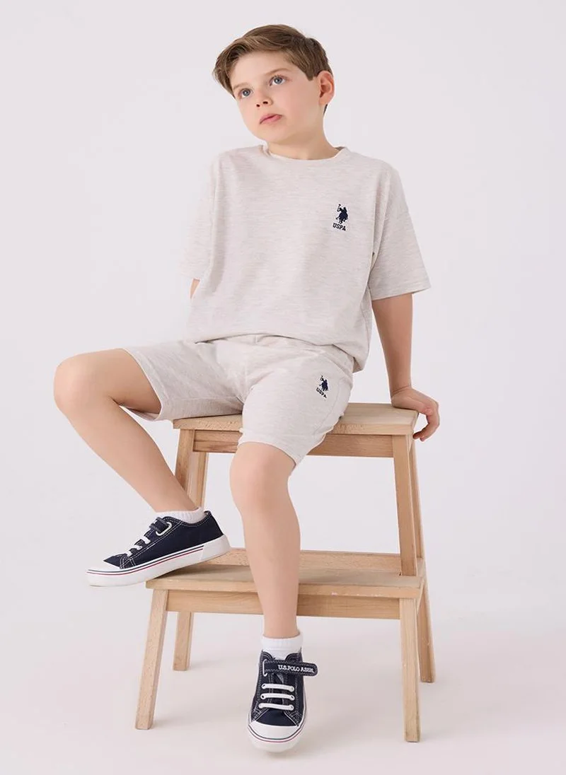 U.S. Polo Assn. U.S. Polo Assn. Boys Beige Bermuda Set