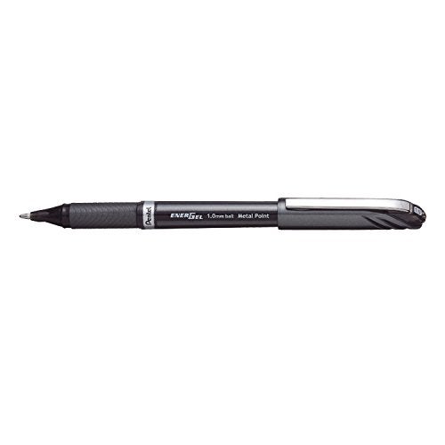 Pentel BL30A EnerGel NV Liquid Gel Pen, 1mm, Black Barrel, Black Ink, Dozen - Image 2