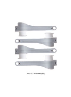 Generic Kitchen Bag Sealing Clips Food Freshness Preservation Grey 4 Pack 