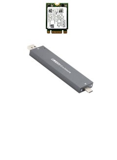 Generic To NVME M-key M.2 NGFF SATA SSD PCBA Case Combo Type-C & USB3.0 RTL9210B Chipset 2280 / 2260 / 2242 /2230 mm Adapter with hard disk NVMe 256GB  - Image 1