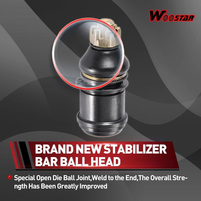 WOOSTAR 14mm Round Arm Ball Joint Replacement for ATVs and Buggies - Image 3