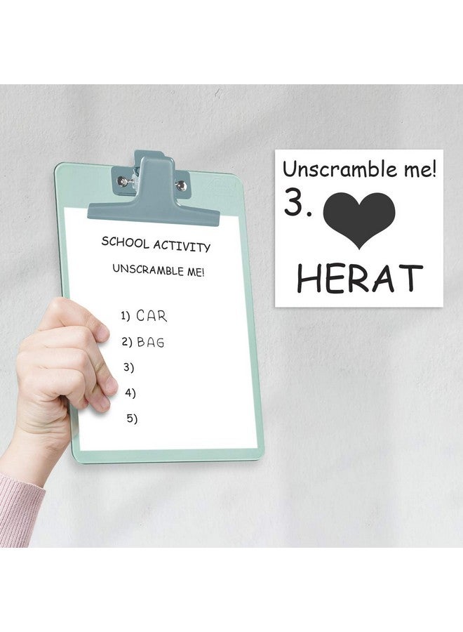 Acrimet Clipboard Memo Size A5 (9 1/4" X 6 1/3") Premium Metal Clip (Plastic) (Green Color) (6 Pack) - Image 4