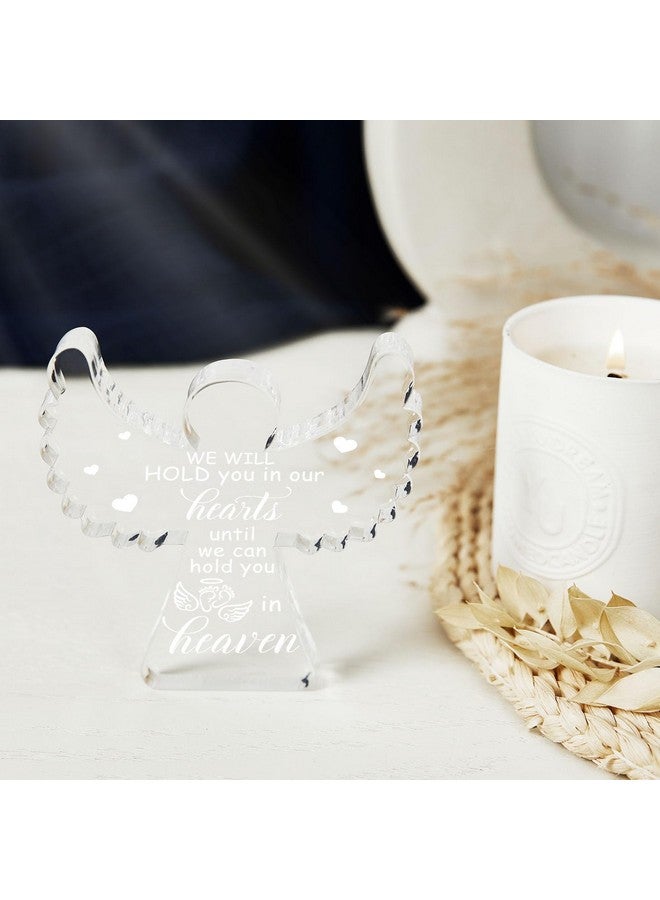Xendelow Miscarriage Gifts for Mothers, Remembrance Gift, Sympathy Gifts, Baby Footprint Memorial Angel Acrylic Desk Sign, Infant Loss Sympathy Gift, Funeral in Memory of Loss of Baby - Image 5