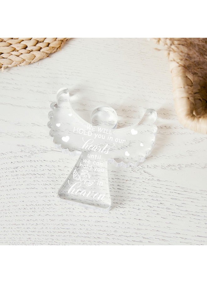 Xendelow Miscarriage Gifts for Mothers, Remembrance Gift, Sympathy Gifts, Baby Footprint Memorial Angel Acrylic Desk Sign, Infant Loss Sympathy Gift, Funeral in Memory of Loss of Baby - Image 4