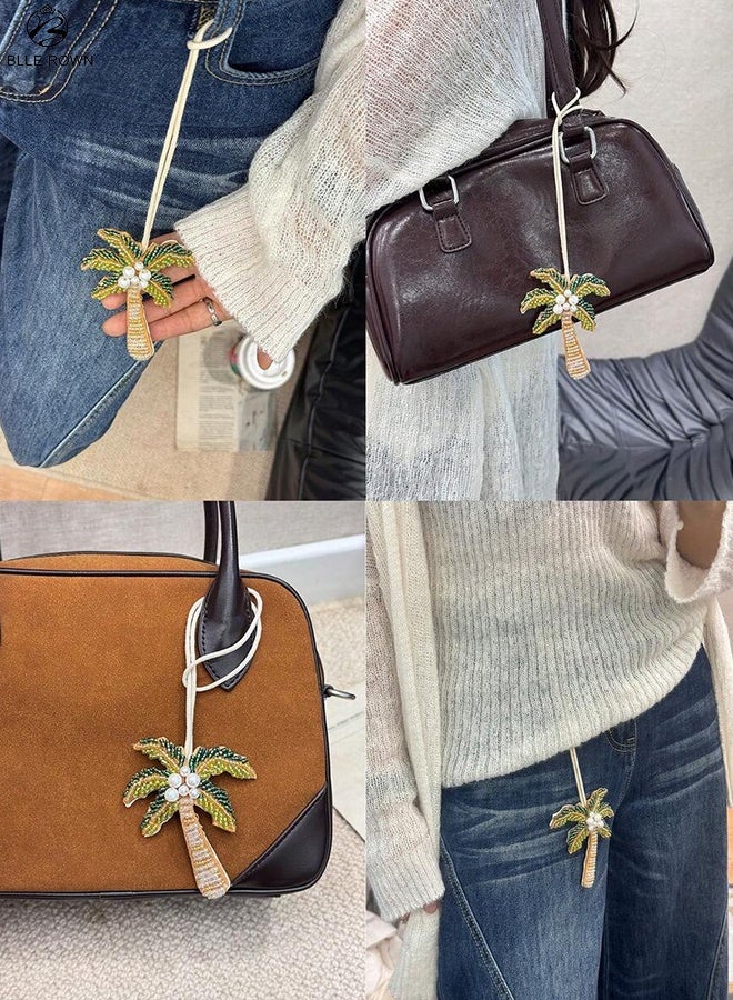 بليه روان اكسسوار شنطة نخلة مطرزة بالخرز لتعليق الشنط والمفاتيح - Image 2