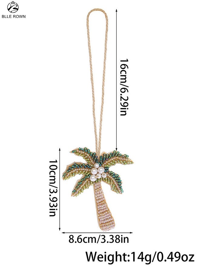 بليه روان اكسسوار شنطة نخلة مطرزة بالخرز لتعليق الشنط والمفاتيح - Image 5