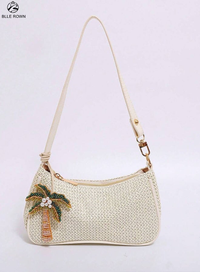 بليه روان اكسسوار شنطة نخلة مطرزة بالخرز لتعليق الشنط والمفاتيح - Image 3