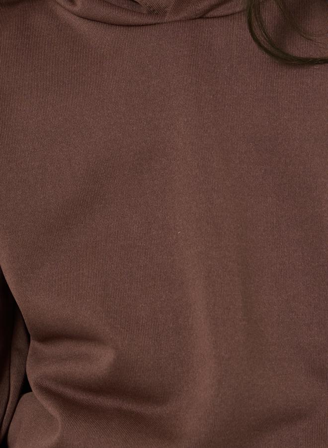 Styli Solid Hoodie with Dropped Shoulder - Image 3