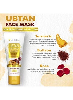 VOLAMENA WITH DEVICE Ubtan Face Mask With Turmeric For Even Skin Tone & Skin Brighteing 100 Ml  - Image 4
