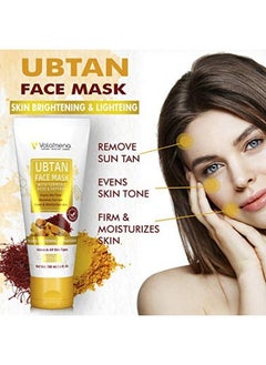 VOLAMENA WITH DEVICE Ubtan Face Mask With Turmeric For Even Skin Tone & Skin Brighteing 100 Ml  - Image 3