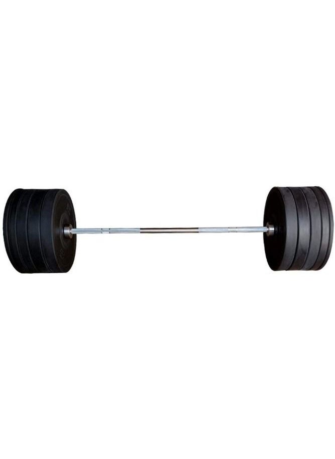 1441 FITNESS - 120 KG Bumper Plate Set with 7 Ft Bar - Image 1