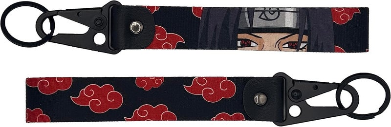 Akatsuki Anime Red Clouds Keychain - Unisex Luggage and Car Keychain