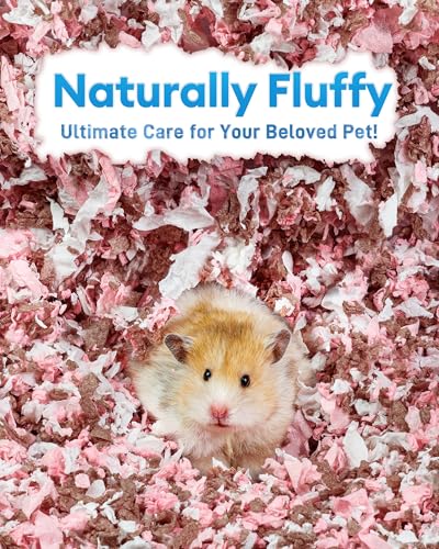 BUCATSTATE Hamster Bedding 15L, 99% Dust-Free Guinea Pig Paper Bedding Odor Control Paper Bedding, Cozy Small Animal Bedding for Rabbit Rat Syrian Dwarf Hamsters Gerbils (Blossom) - Image 5