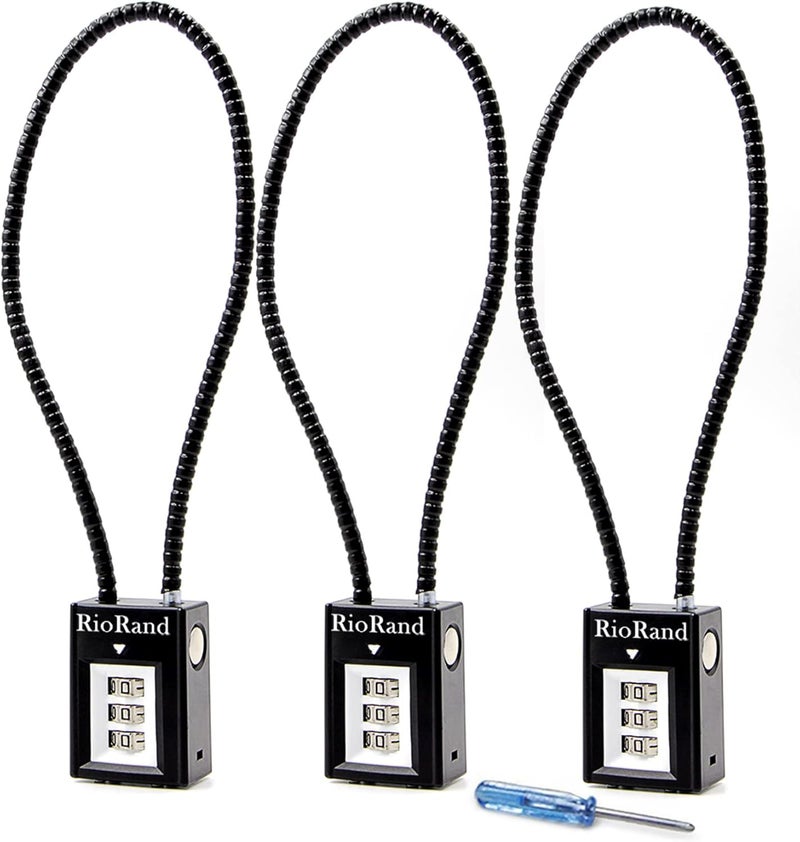 RioRand Trigger Lock 3 Digit Combination 15 Inch Gun Cable Lock - Image 1