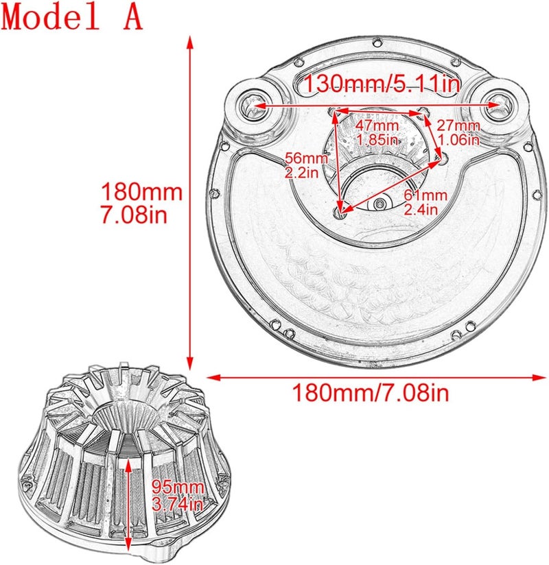 MKVAXR Inverted Air Cleaner Filter for Harley Motorcycles - Image 3