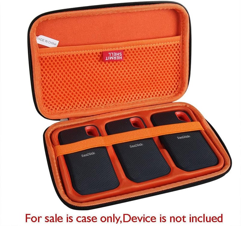 Hermitshell Hard Travel Case for SanDisk 500GB / 250GB / 1TB / 2TB Extreme Portable SSD (Case for 3 Hard Drives) - Image 2