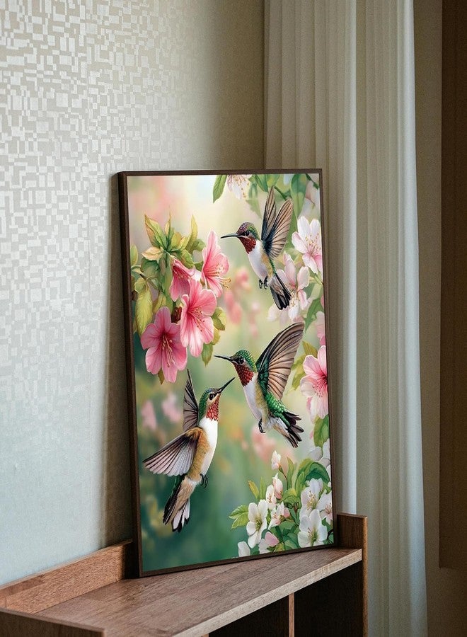 MBNTJHT DIY Hummingbird Paint by Numbers Kit for Adults Beginners,Unframed Bird and Flowers Paint by Number Kits on Canvas,Digital Watercolor Art Painting Kits Crafts for Home Wall Decor 16X20 Inch. - Image 3
