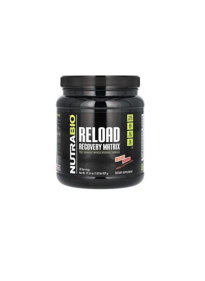 NutraBio Labs Reload Recovery Matrix Orange Mango 1.83 lb (829 g) - pzsku/Z0C565AE5C4D5184EEED2Z/45/_/1740723929/47cee236-86f7-4d9d-9ea4-49f4a781d7cf