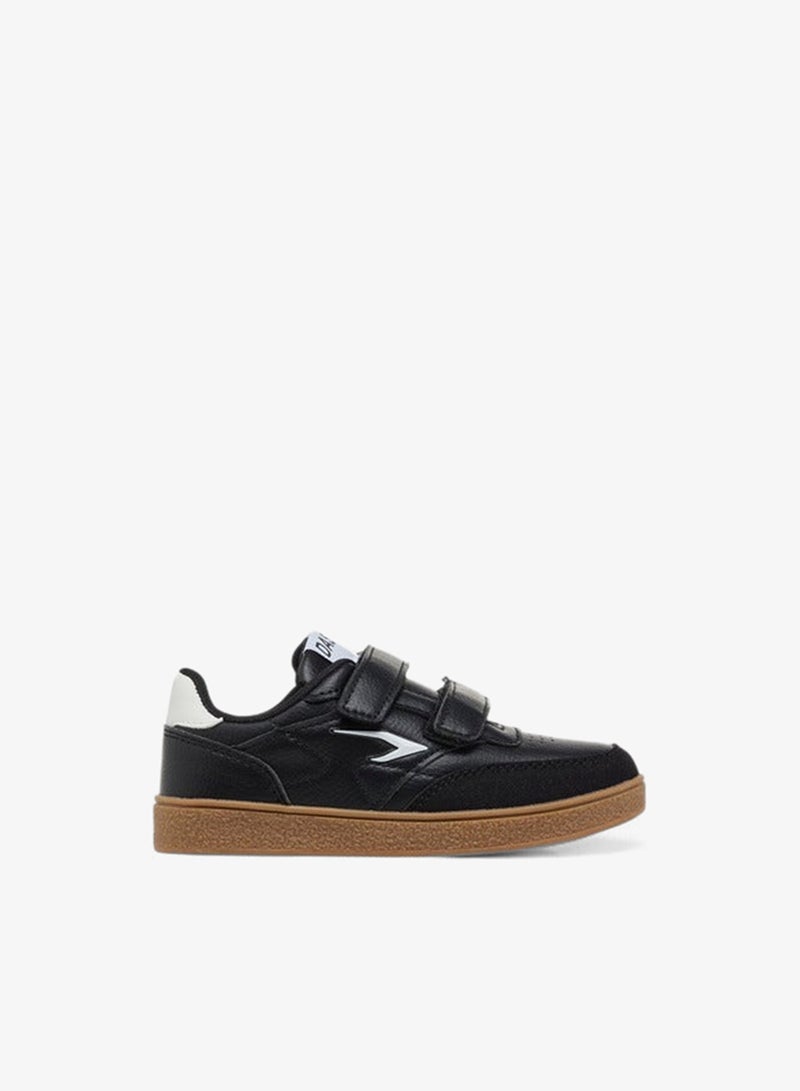 Dash Boys Panelled Sneakers with Hook and Loop Closure - Image 1