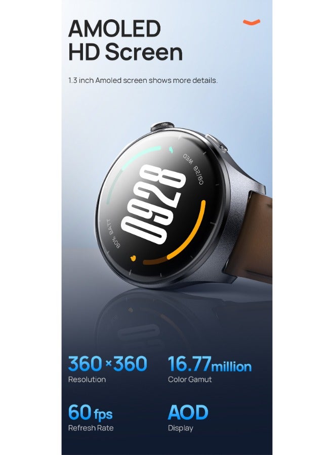 ميبرو ساعة ذكية لايت 3 ، شاشة 1.3 بوصة امولد ، ذهبى - Image 5