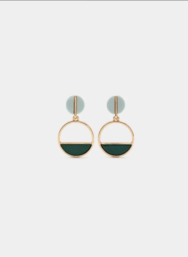 Parfois Multicolour Long round earrings Multicolor for Women | Best Price UAE