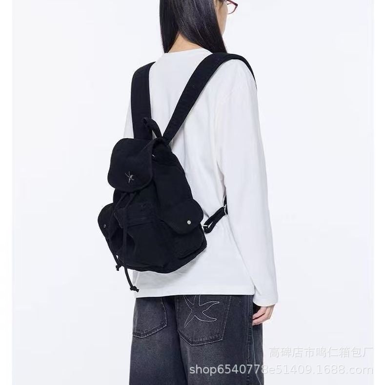 Starfish Denim Backpack - Image 3