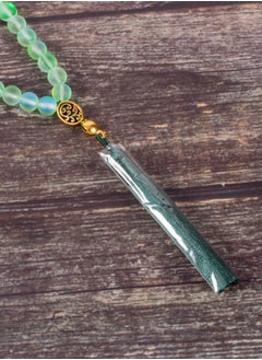 The Black Pearl Accessories Fabulous Green Opal Stone Prayer Bead of 33 Beads  - Image 4