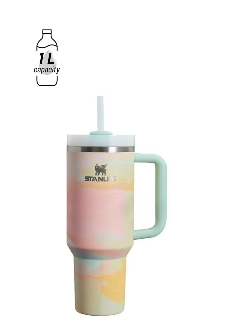 Stanley Quencher H2.0 FlowState Stainless Steel Vacuum Insulated Tumbler with Lid and Straw for Water, Iced Tea or Coffee, Smoothie and More, 40 oz  - Image 1
