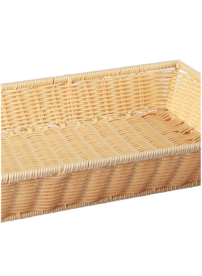 Sunnex Sunnex Rectangular Rattan-Style Basket & Serving Tray  - Image 3