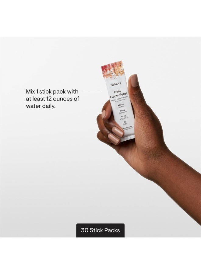 Thorne Blood Orange Mango Limeade Watermelon Electrolyte Drink Mix Sachets 30Pcs