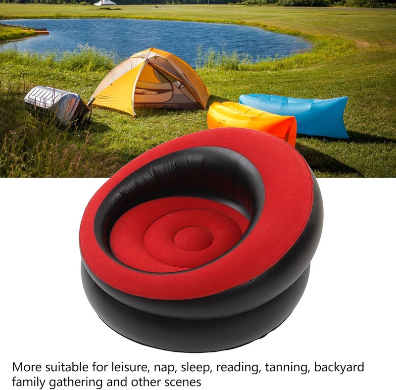 Size-sorted warehouse storage Inflatable Air Sofa Chair, Red, Flocking and PVC Material, Portable Couch for Living Room Bedroom Office, 30.7x29.5 Inch Buyer exclusive unique piece Luxury premium item Season hot seller UV resistant Economical varied sizing picks Compact design Multi-market matching options Multi-source stock guarantee Modern versatile shape Widely used in KSA Exquisite workmanship Diverse purchase plan Market demand focused build All-in-one local deliver plan Practical design Long lasting durability Competitive price Available in multiple sizes Multi usage Great for home & trips Pop-area nearby warehouse Versatile application Experience optimized build Certified stocked merchandise - Image 3